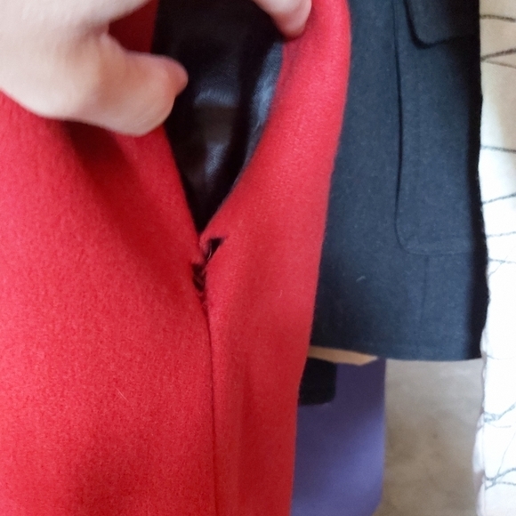 Vintage Sears woolblend long winter coat mao collar - Picture 8 of 8